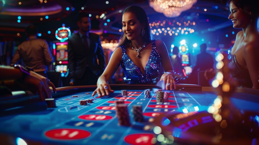 Live casino and entertainment presentation area on 555qq homepage
